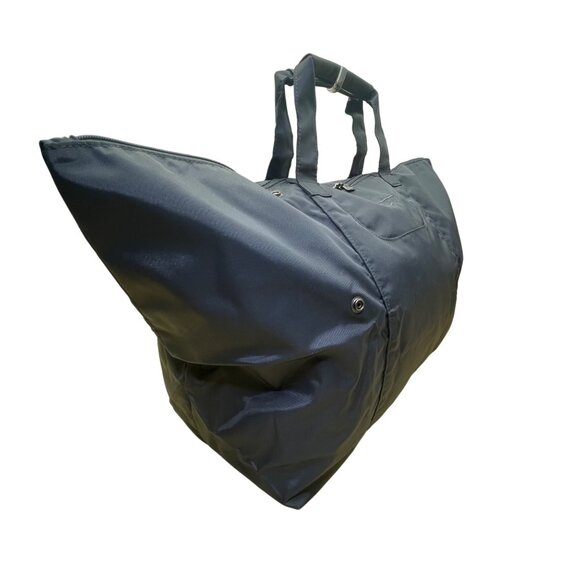 Tumi Black Nylon Wheeled Luggage With Telescopic Handle & “Just In Case” Bag - Picture 14 of 16